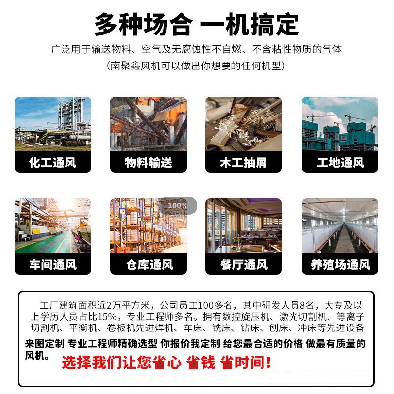 4-72A 离心风机工业kw引风机380V排尘离心抽风机除尘通风机