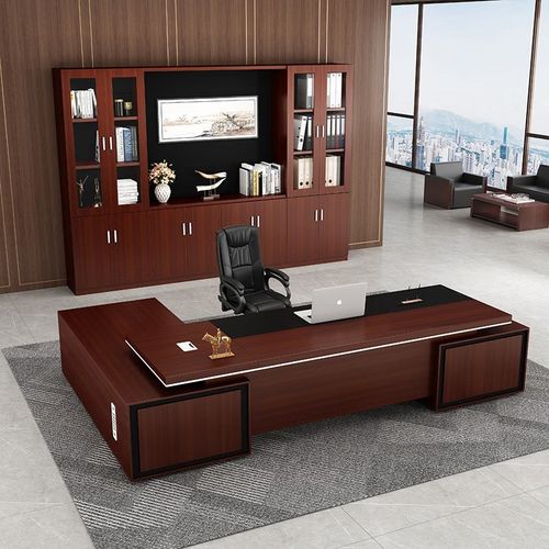 老板桌大班台总裁桌组合简约现代办公家具单人主管桌经理办公桌椅