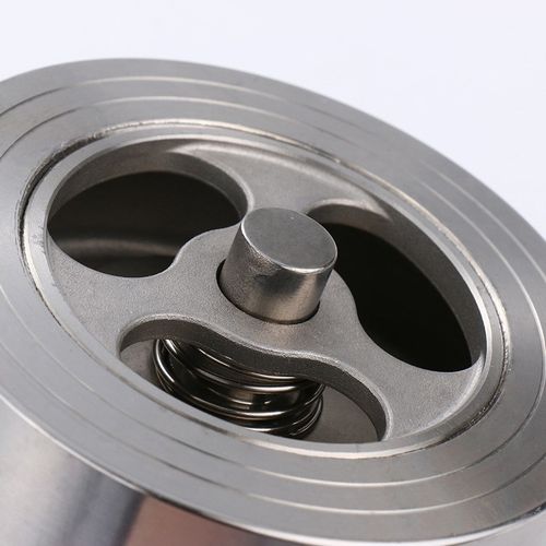 H71H/W304不锈钢对夹式光面止回阀法兰单向阀软密封外光亮逆止阀