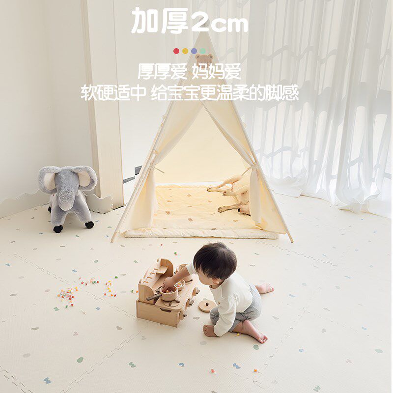 儿童爬行垫幼儿园宝宝爬爬垫泡沫拼接地垫家用围栏地垫婴儿防摔垫