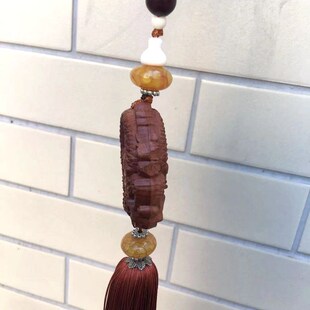 桃木龙车挂生肖龙汽车挂饰盘龙戏珠单龙戏珠车内饰品后视镜挂件