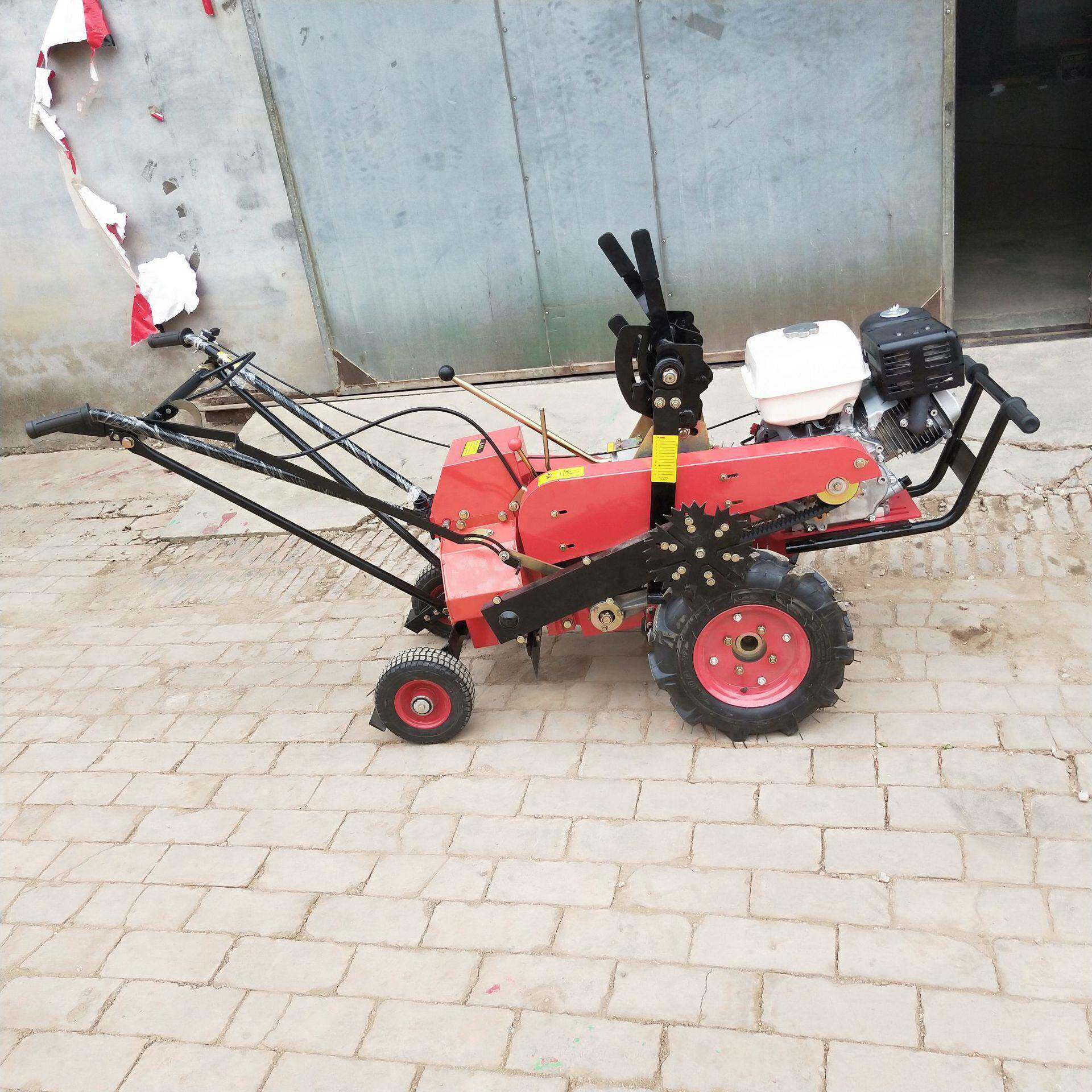 手推式起草皮机小型自走式燃油草场起草皮机汽油草坪草皮移植机