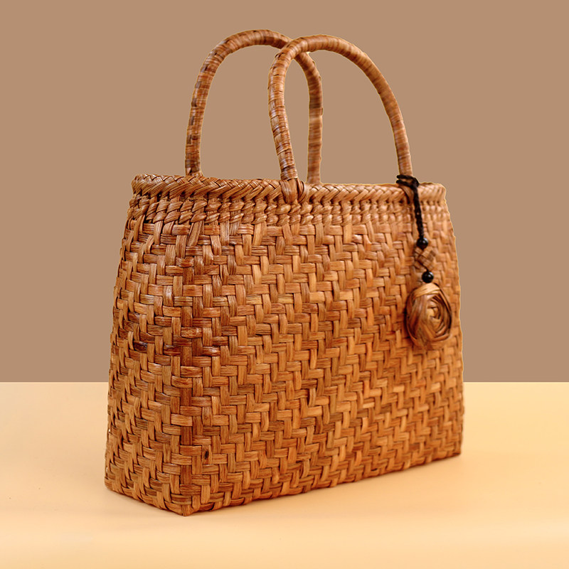 福建省非物质文化遗产 野葡萄藤手工编织包手提包朴实百搭手拎包