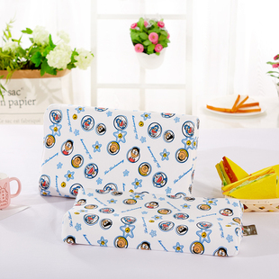 天然儿童乳胶枕头 纯棉枕套宝宝四季通用学生枕 碎乳胶枕芯内外套