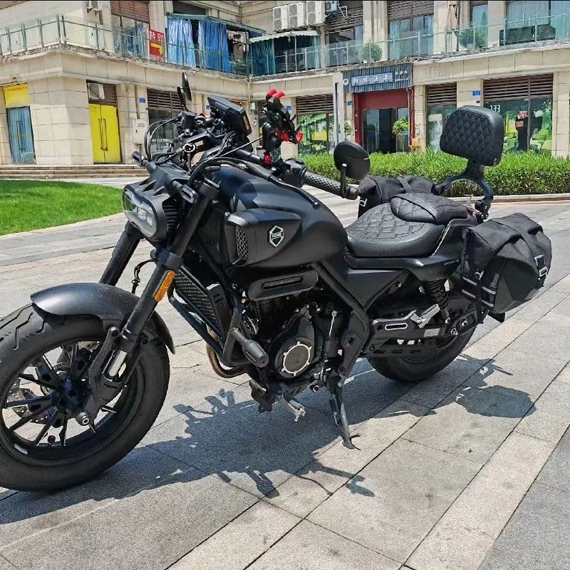 适用无极CU525改装件防水边包 折叠靠背护杠防盗侧边箱全盔帆布包