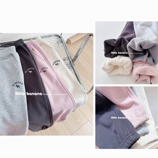 不打折原厂韩国童装男女童儿童冬款休闲运动束脚小脚长裤保暖加绒