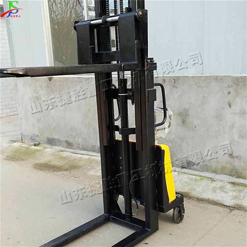 手推式载货工具车 站架式托盘装卸叉车 仓库物流站电动堆高车