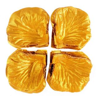 饰用品金银色绢布手抛花撒花一斤约4500片 仿真玫瑰花瓣婚礼婚床装