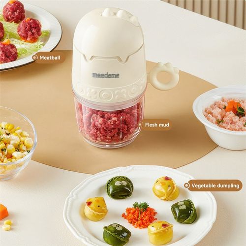 110V辅食机便携式美规迷你家用宝宝婴儿研磨绞肉搅拌料理机破壁机