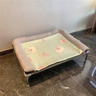 可拆洗大型犬狗窝户外室内四季 夏天宠物狗狗行军床 通用法斗垫子