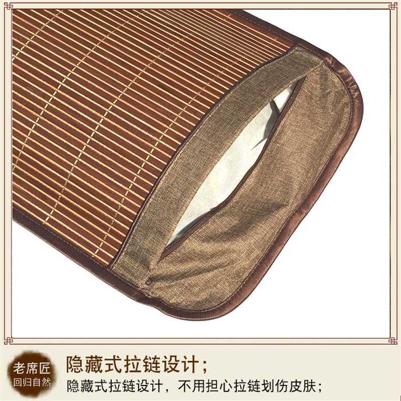 老席匠凉席竹枕头一个夏季 成人单人凉爽双面 学生茶叶梗枕芯藤枕
