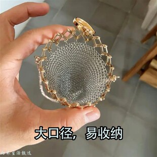 1920年代英国零钱包复古收藏品古董硬币不锈钢网眼钱袋个性化礼物