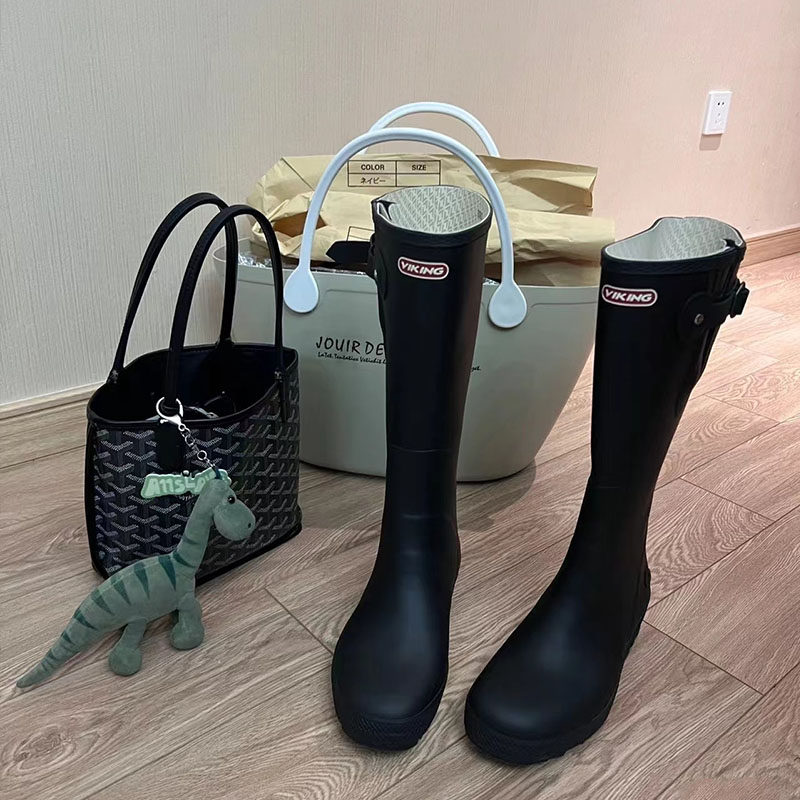 雨鞋女款时尚外穿防水防滑网红y水鞋高筒水鞋防水马丁靴长筒套鞋