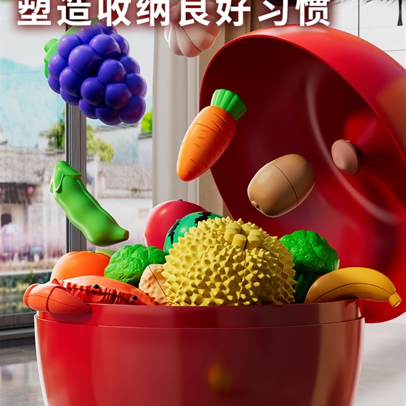儿童水果蔬菜切切乐玩具婴儿可啃咬D仿真厨房宝宝过家家男女1到3