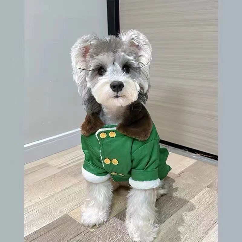 猫咪狗狗衣服秋冬保暖棉服泰迪英短小型犬冬天舒适棉袄军大衣