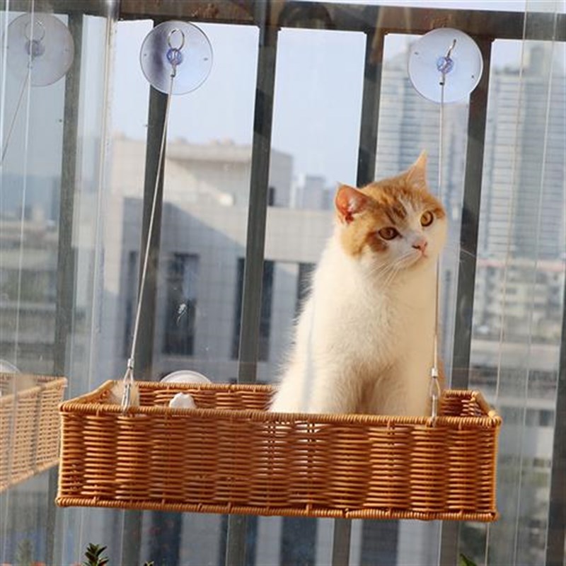 猫吊蓝窗户挂窝夏悬挂式猫窝吸盘玻璃晒太阳窗边挂钩宠物猫咪吊床
