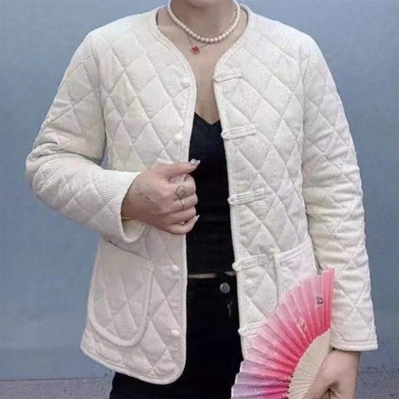 中年妈妈装秋冬款外套女老年人秋装加绒棉服中老年女装棉袄