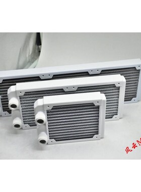 白色分体式水冷整j套配件 白色冷排360 240 120冷排 白色光圈风扇