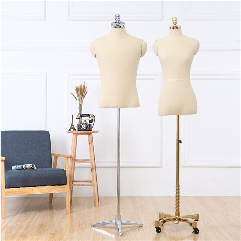 服装模特道具女半身假人台万向轮模特架服装店女模特脱卸小肩膀