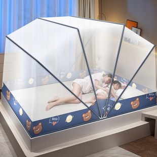 折叠蚊帐家用2024新款 150x200立体翻盖式 1米8乘Z2米 新型 免安装