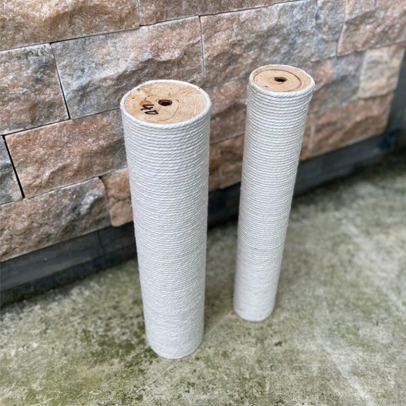 自制diy实木猫抓柱猫爬架替换柱定制配件剑麻绳猫玩具抓板通天柱