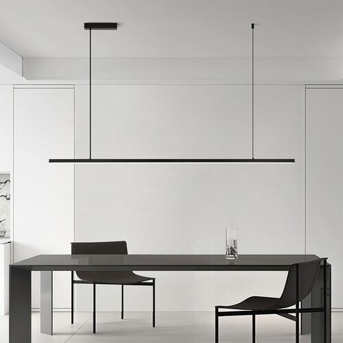 普瑞全光谱全铜餐厅吊灯一字灯2024新款现代简约岛台餐桌长条吊灯