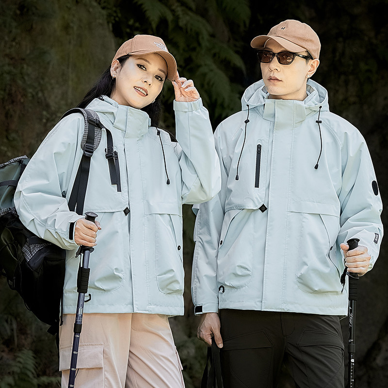 唐狮秋冬款冲锋衣三合一两件套2025加厚保暖防风防水休闲运动外套