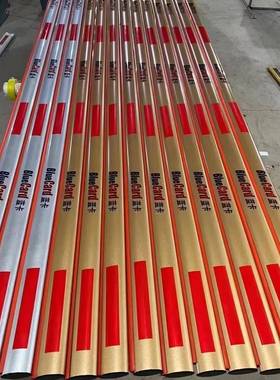 BlueCard椭圆LED灯条道闸杆75*40停车场道闸栅栏杆小区起落杆