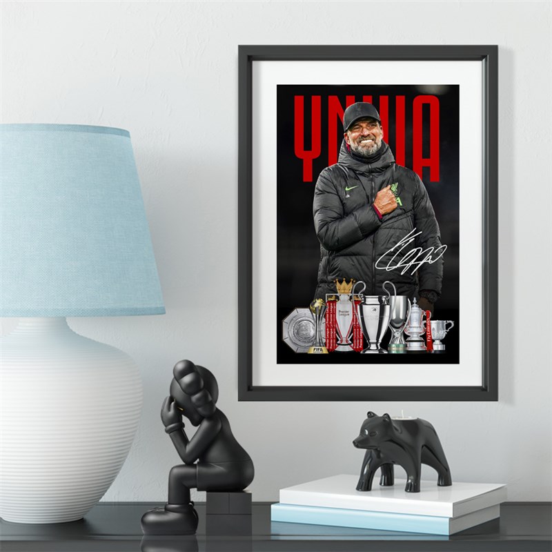 利物浦克洛普油画款实木装饰相框照片墙桌摆挂框酒吧壁画