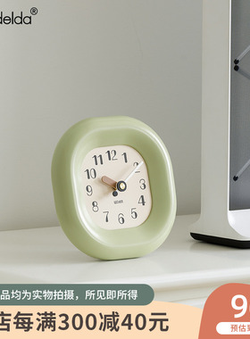 Mndeld客厅创意台式时钟表装饰品入户玄关电视柜时钟桌面