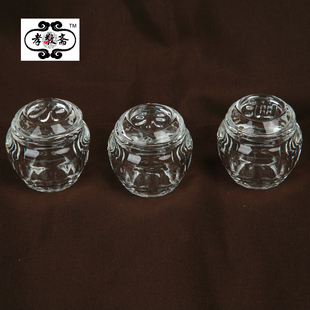 骨灰盒下葬仿水晶三缸米缸水缸油缸寓意五谷丰登后辈兴旺随葬