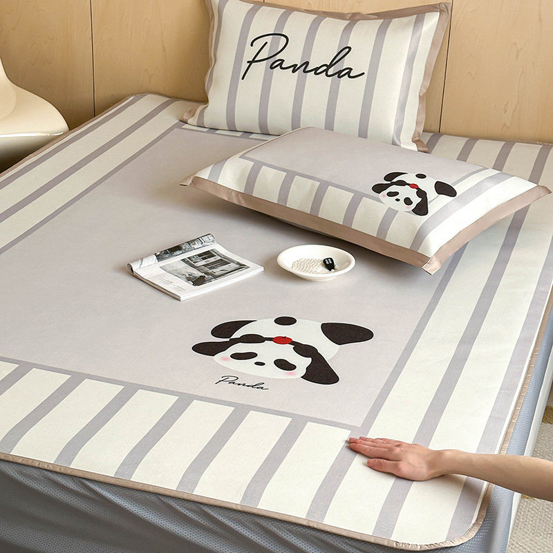 夏季类凉感冰丝凉席三件卡通印水洗m床笠款空调软席子,床上用品,冰丝席,淘宝优惠券,粉丝福利购,淘宝优惠卷