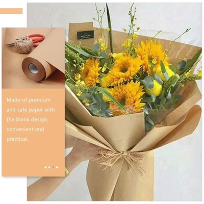 1 Roll of Kraft Paper Roll forC Gift Wrapping Moving Packing