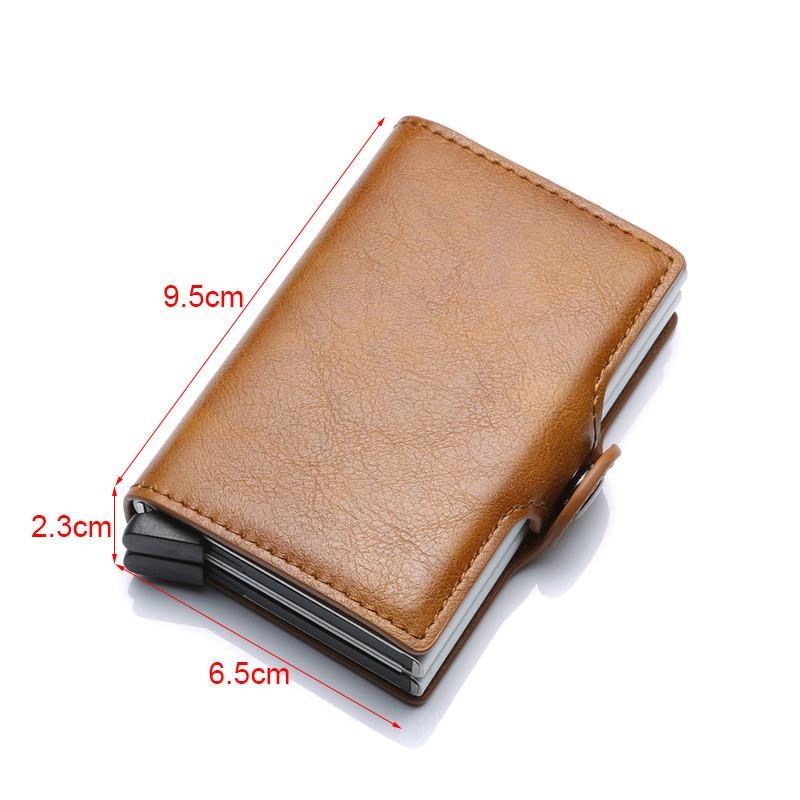 Rfid Blocking Protection Men id Credit MCard Holder Wallet