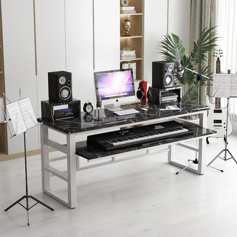 电子琴桌现代编曲桌工作台家用琴架琴桌电钢琴音乐调音录音棚