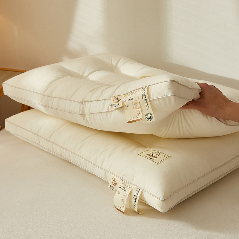 本色颈椎全棉枕芯棉花原本的颜色一只48*74cm一对拍2纯棉单人枕头