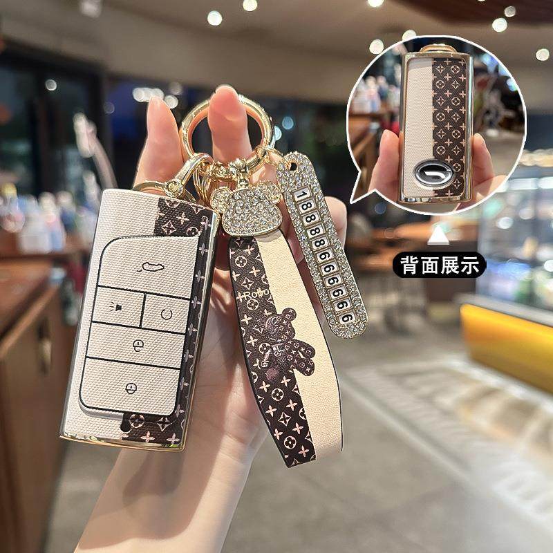 适用传祺GS4钥匙套M6传奇GS5汽车GA8包GS8扣GA6套GS7 M8 GS3 GA4