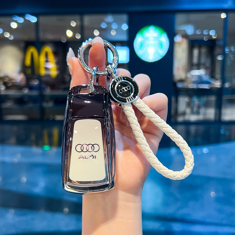 奥迪q5l钥匙套25款a6l高档a4l专用a3男女q3汽车q7壳q2l包a7l扣a5