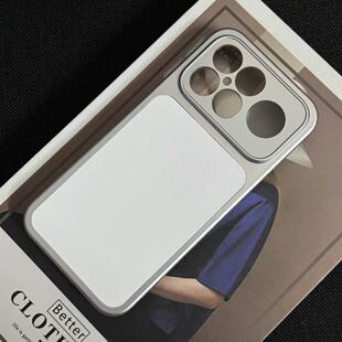 轻奢素皮适用红米K90ProMax手机壳新款白色内置磁吸k90pm镜头精孔肤感磨砂硬壳高级感全包奢华保护套女男款潮