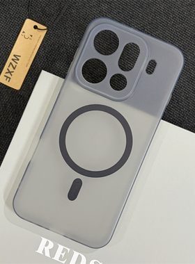 wzxf适用OPPOFindX9Pro手机壳新款黑色透明磨砂磁吸findx8s+精孔超薄软硅胶ultra全包fx9por防摔保护套男女