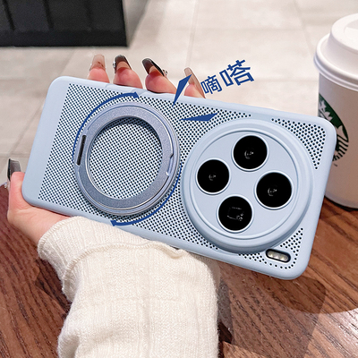 360°磁吸支架适用vivox300手机壳新款x200ProMini超薄散热全包镜头膜x100s防摔vivo高级感硬壳保护套男女款