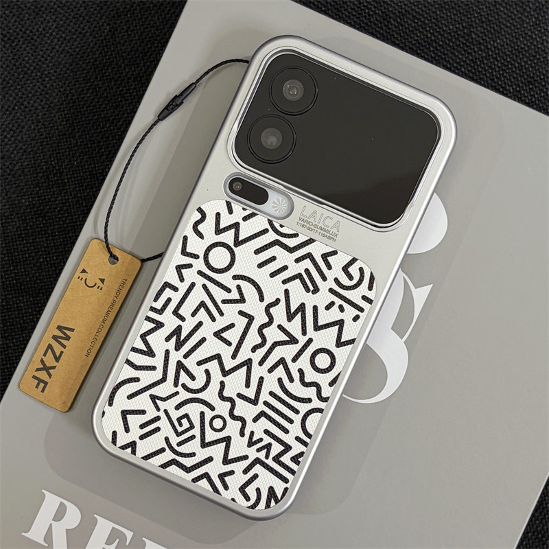 wzxf轻奢素皮白色涂鸦适用小米17ProMax手机壳新款肤感硬壳小米17pro镜头大孔por高级感贴皮小众保护套男女潮,3C数码配件,手机保护套/壳,淘宝优惠券,粉丝福利购,淘宝优惠卷