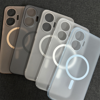 适用红米Turbo4Pro手机壳新款Ttubo3磨砂肤感透明磁吸por镜头精孔创意个性全包男女简约高级感硬壳保护套外壳