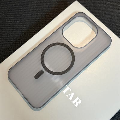 wzxf瓦楞边条适用VIVOIQOO15手机壳新款黑色磁吸iqoo15透明磨砂硬壳iq爱酷15大孔创意高级感保护套男女款条纹