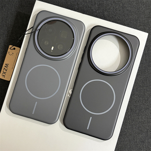 wzxf细圈磁吸适用荣耀Magic8pro手机壳新款500黑色magic7魔术6/5磨砂高级感商务奢华超薄por硬外壳简约保护套