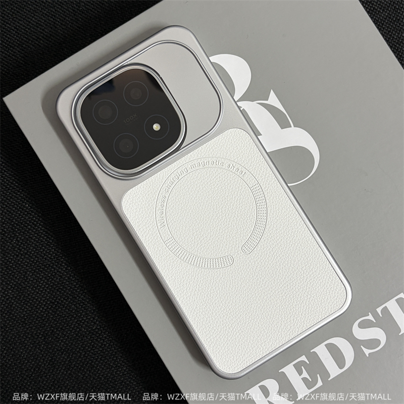 wzxf荔枝纹磁吸硬壳适用IQOO15手机壳新款爱酷15肤感磨砂iq十五高级感iq00奢华保护套女男款创意个性时尚皮纹
