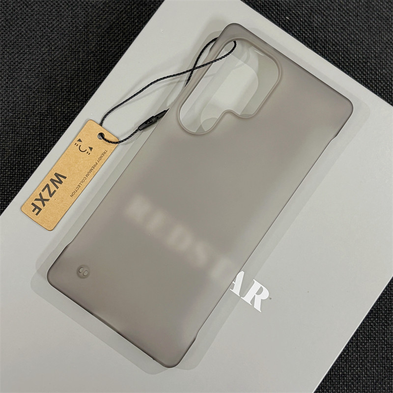 wzxf超薄磨砂透明无边框适用三星s26ultra手机壳新款s25u半包硬壳s24+冰雾肤感保护套s25plus高级感男女外壳
