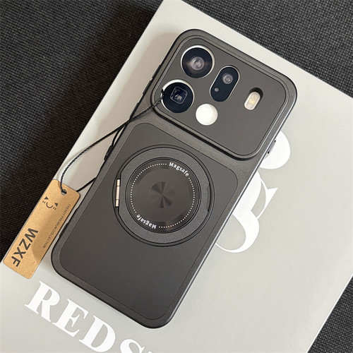 wzxf旋转磁吸支架适用oppoFindx9pro手机壳新款创意findx9防摔oppo高级感软边硬壳fx9轻奢小众保护套男女全包