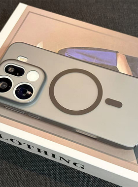 适用oppoFindX9pro手机壳新款黑色透明磨砂findx9pro超薄磁吸oppo镜头精孔fx9全包男女简约高级感硬壳保护套