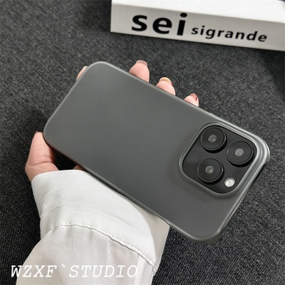 适用红米Turbo4pro手机壳turbo3半包硬壳turbo4透明磨砂镜头大孔por简约商务高级感女男款潮保护套外壳个性